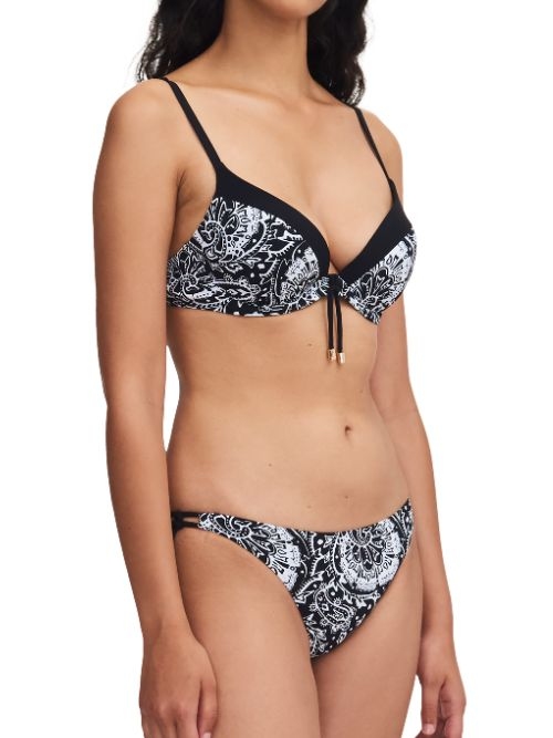 Chantelle Badmode Flowers noir/blanc slip de bikini