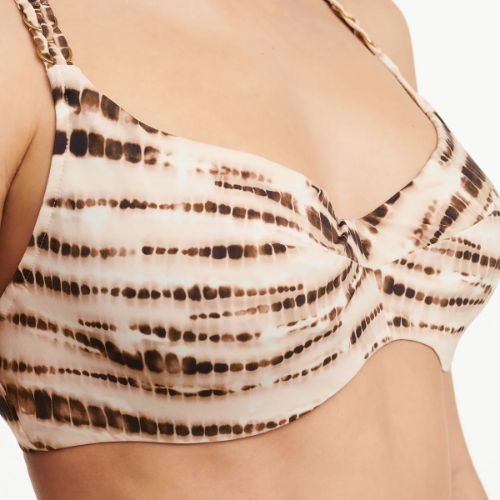 Chantelle Maillots de Bain Emblem marron haut de bikini préformé