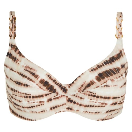 Chantelle Maillots de Bain Emblem marron haut de bikini préformé