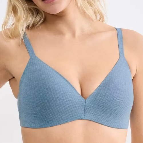 Sloggi Zero Feel bleu soutien-gorge sans armatures en dentelle