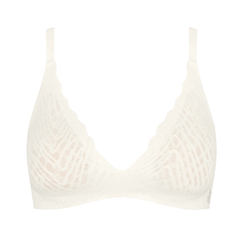 Sloggi Zero Feel Bliss blanc soutien-gorge sans armatures en dentelle
