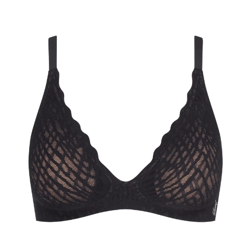 Sloggi Zero Feel Bliss noir soutien-gorge sans armatures en dentelle