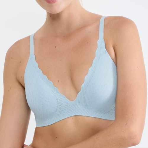 Sloggi Zero Feel bleu soutien-gorge sans armatures en dentelle