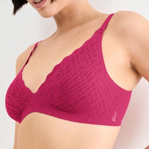 Sloggi Zero Feel Bliss rouge soutien-gorge sans armatures en dentelle