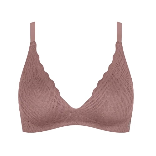Sloggi Zero Feel Bliss marron soutien-gorge sans armatures en dentelle