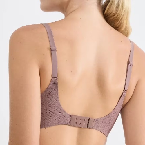 Sloggi Zero Feel Bliss marron soutien-gorge sans armatures en dentelle