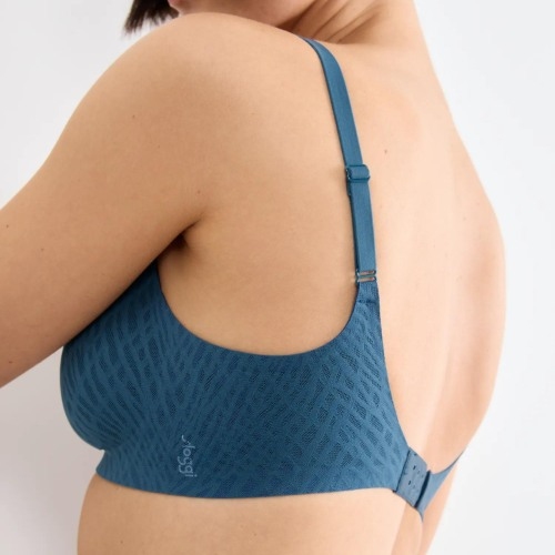 Sloggi Zero Feel Bliss bleu soutien-gorge sans armatures en dentelle