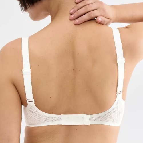 Sloggi Zero Feel Bliss blanc soutien-gorge sans armatures en dentelle