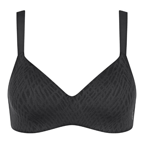 Sloggi Zero Feel Bliss noir soutien-gorge sans armatures en dentelle
