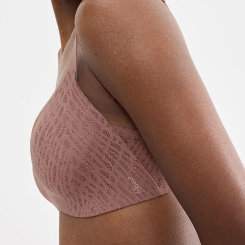 Sloggi Zero Feel Bliss marron soutien-gorge sans armatures en dentelle