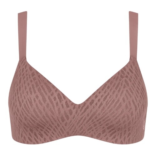 Sloggi Zero Feel Bliss marron soutien-gorge sans armatures en dentelle