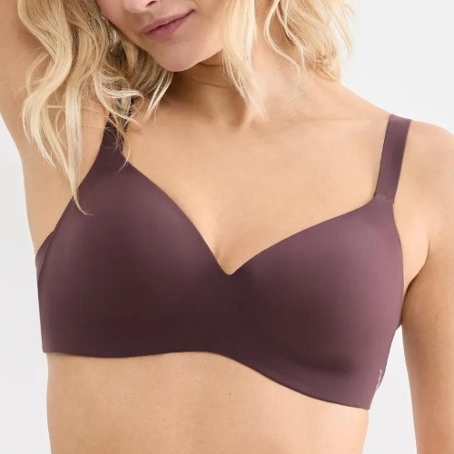 Sloggi Zero Feel bordeaux soutien-gorge sans armatures en dentelle