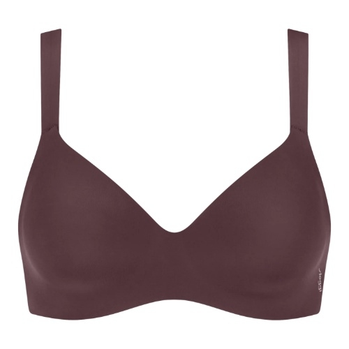 Sloggi Zero Feel bordeaux soutien-gorge sans armatures en dentelle