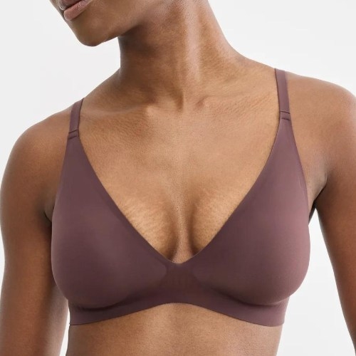Sloggi Zero Feel bordeaux soutien-gorge sans armatures en dentelle