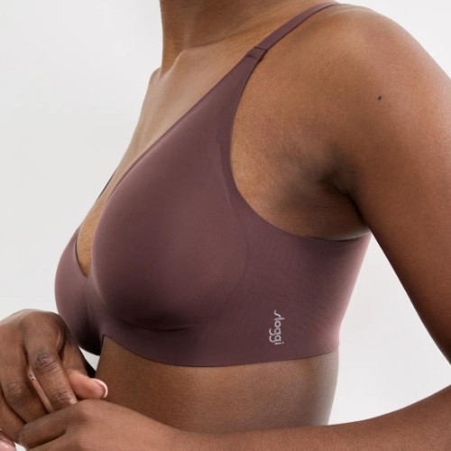 Sloggi Zero Feel bordeaux soutien-gorge sans armatures en dentelle