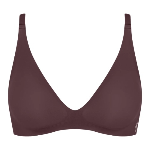 Sloggi Zero Feel bordeaux soutien-gorge sans armatures en dentelle