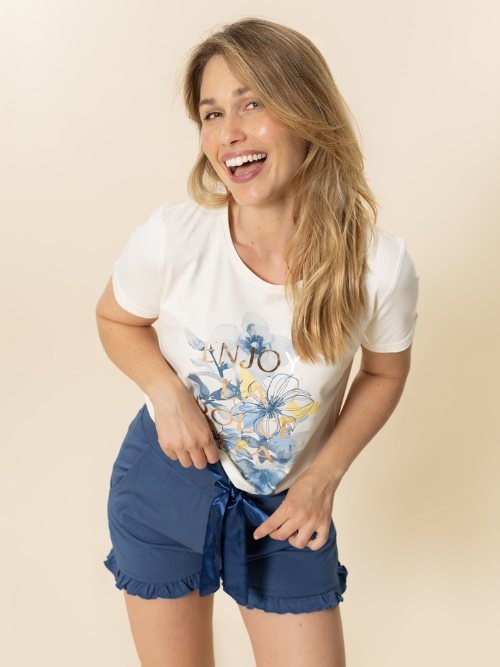 Charlie Choe Amalfi Coast bleu marine pantalon de pyjama