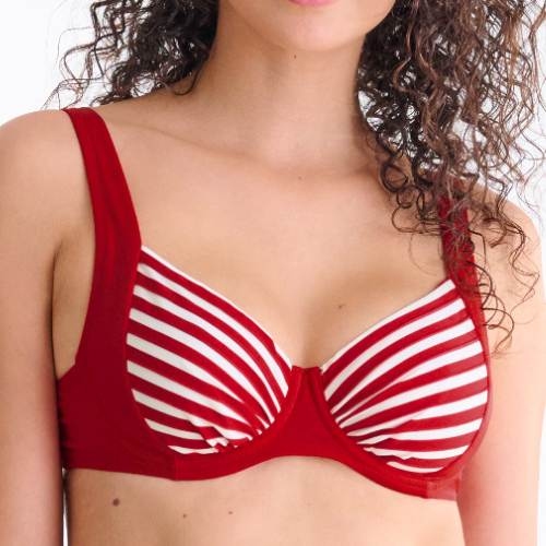 Maillots de bain Lisca Bondi Beach rouge/blanc soutien-gorge bikini corbeille