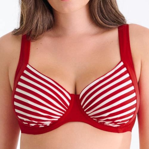Maillots de bain Lisca Bondi Beach rouge/blanc soutien-gorge bikini corbeille