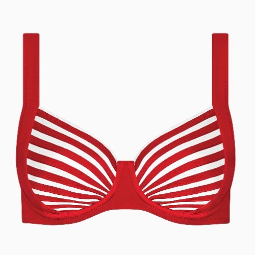 Maillots de bain Lisca Bondi Beach rouge/blanc soutien-gorge bikini corbeille