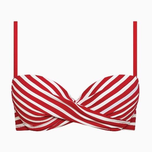 Maillots de bain Lisca Bondi Beach rouge/blanc haut de bikini préformé