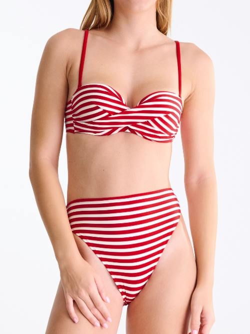 Maillots de bain Lisca Bondi Beach rouge/blanc haut de bikini préformé
