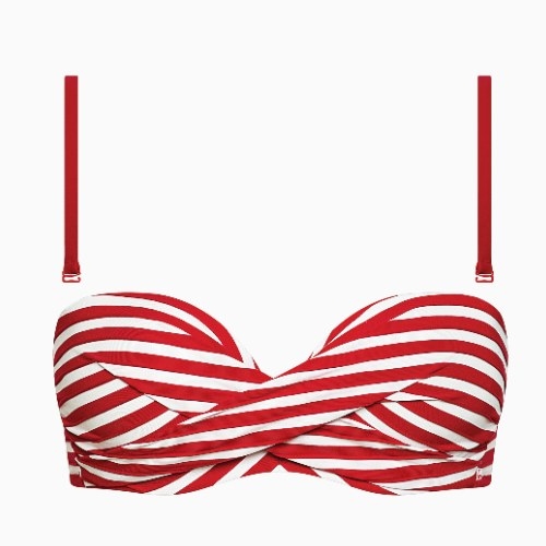 Maillots de bain Lisca Bondi Beach rouge/blanc haut de bikini préformé