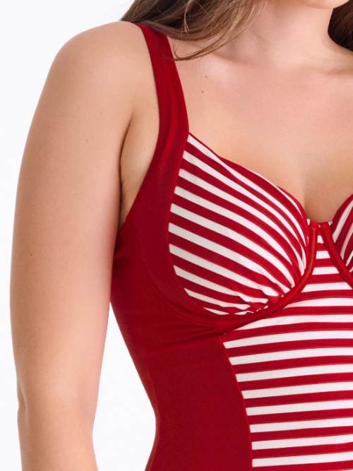 Maillots de bain Lisca Bondi Beach rouge/blanc maillot de bain