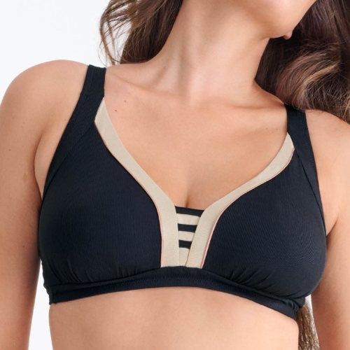 Maillots de bain Lisca Sydney noir haut de bikini préformé