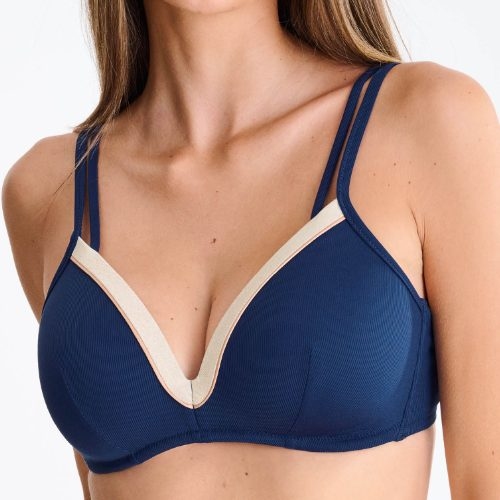 Maillots de bain Lisca Sydney bleu marine haut de bikini préformé