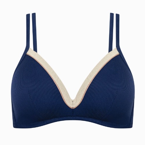 Maillots de bain Lisca Sydney bleu marine haut de bikini préformé