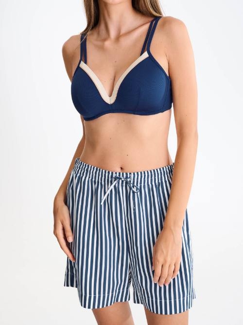 Maillots de bain Lisca Sydney bleu marine haut de bikini préformé