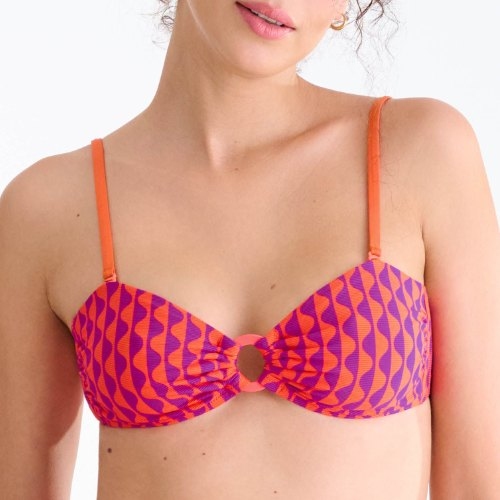 Maillots de bain Lisca Aruba orange haut de bikini préformé