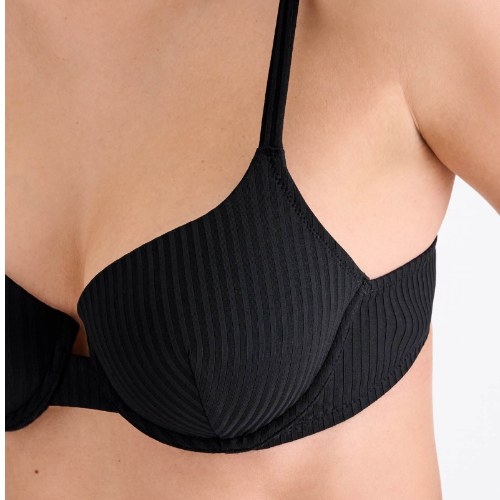 Maillots de bain Lisca Florida noir haut de bikini préformé