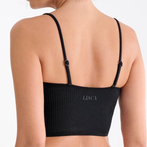 Maillots de bain Lisca Florida noir soutien-gorge bikini corbeille