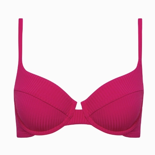 Maillots de bain Lisca Florida cyclamen rose soutien-gorge bikini corbeille