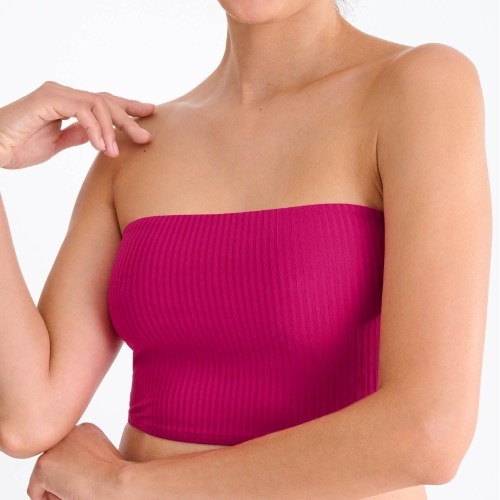 Maillots de bain Lisca Florida cyclamen rose soutien-gorge bikini corbeille