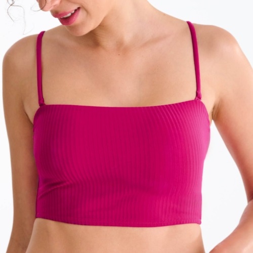 Maillots de bain Lisca Florida cyclamen rose soutien-gorge bikini corbeille