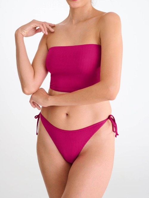 Maillots de bain Lisca Florida cyclamen rose soutien-gorge bikini corbeille