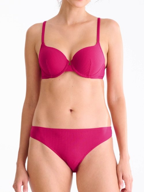 Maillots de bain Lisca Florida cyclamen rose slip de bikini