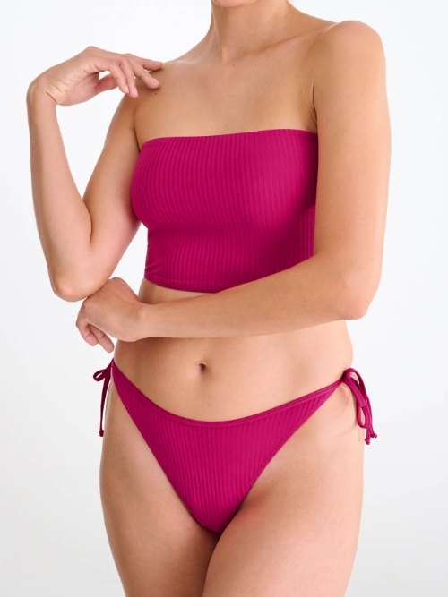 Maillots de bain Lisca Florida cyclamen rose slip de bikini