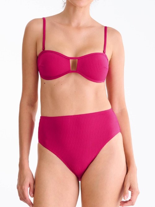 Maillots de bain Lisca Florida cyclamen rose slip de bikini