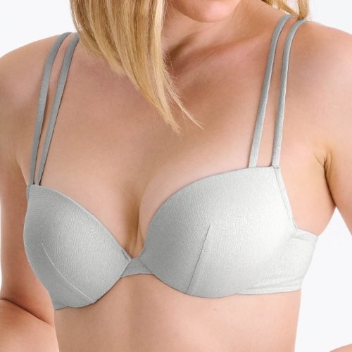 Maillots de bain Lisca Blue Lagoon argent bikinitop push up