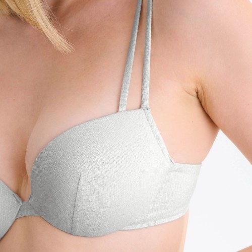 Maillots de bain Lisca Blue Lagoon argent bikinitop push up