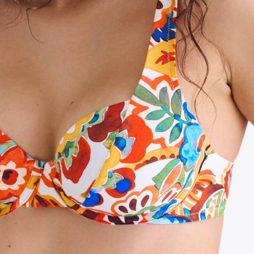 Maillots de bain Lisca Mexico rose/print soutien-gorge bikini corbeille