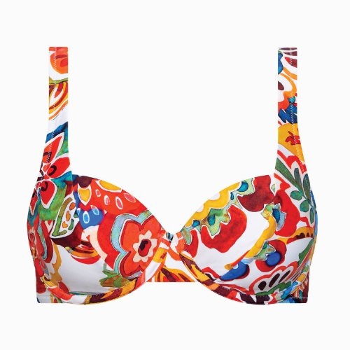 Maillots de bain Lisca Mexico rose/print soutien-gorge bikini corbeille