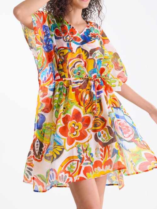 Maillots de bain Lisca Mexico rose/print kaftan