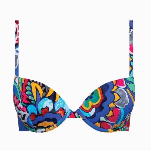 Maillots de bain Lisca Mexico bleu/print bikinitop push up
