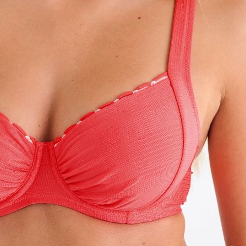 Maillots de bain Lisca Panama rouge soutien-gorge bikini corbeille