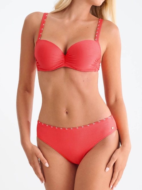 Maillots de bain Lisca Panama rouge haut de bikini préformé